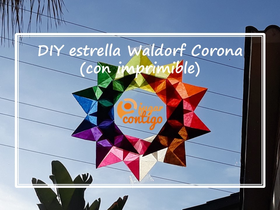 DIY estrella Waldorf Corona (con imprimible)