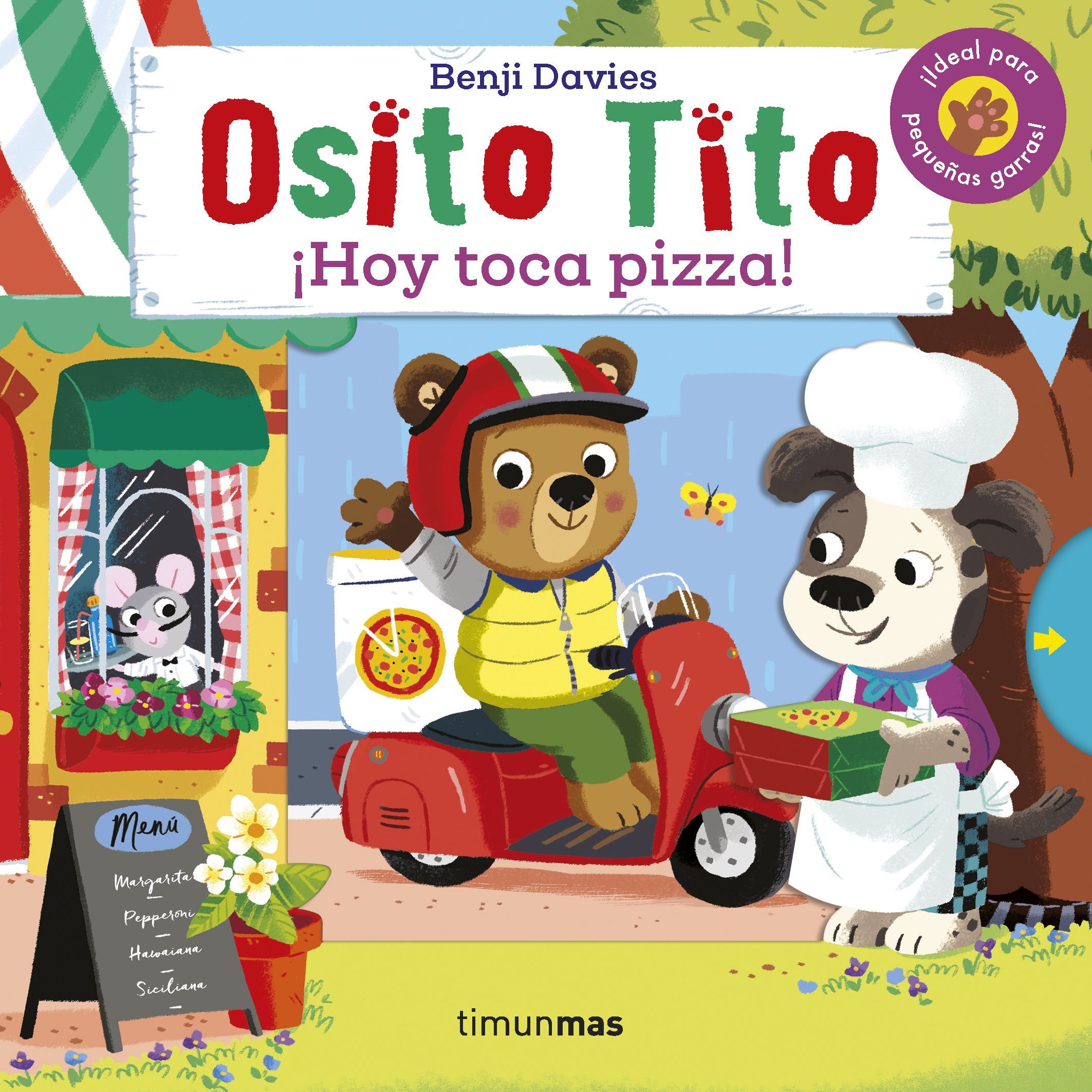 Osito Tito. Hoy toca pizza