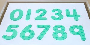 Numeros con cantidades sensoriales